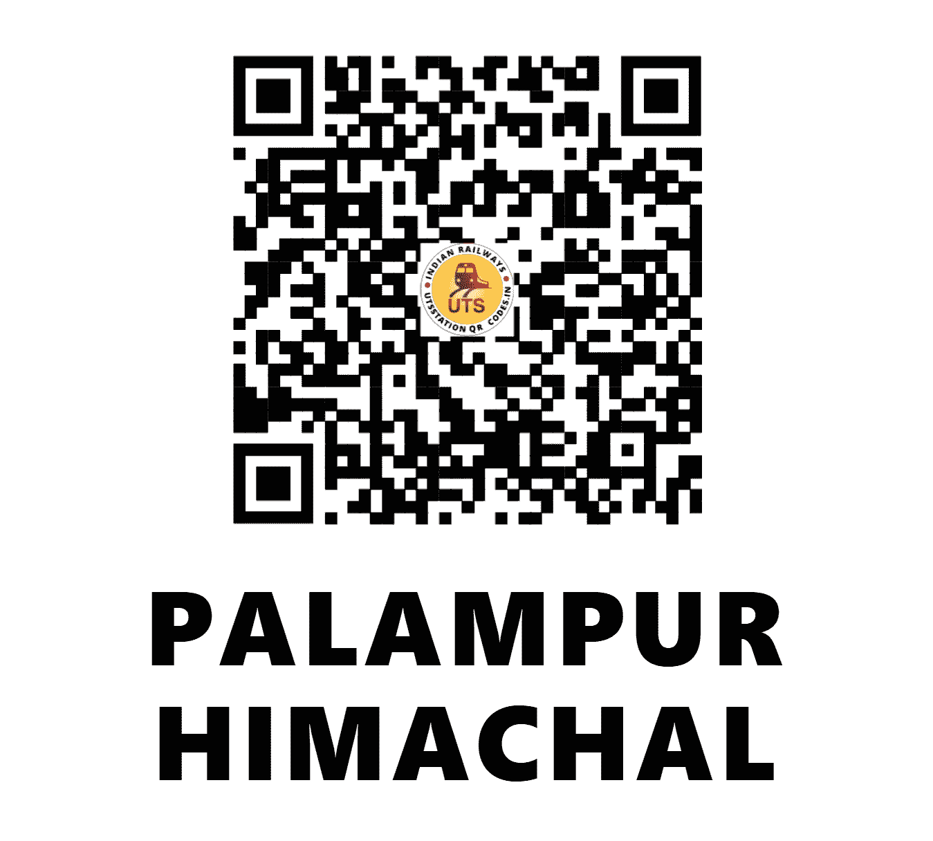 UTS QR Code for PALAMPUR HIMACHAL - PLMX - NR (HIMACHAL PRADESH)